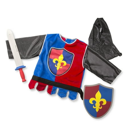 Melissa & Doug Knight Role Play Costume Dress-Up Set (4 pcs)