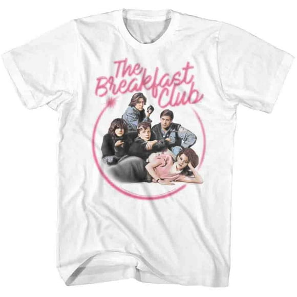 Breakfast Club 80s Teen Movie Film Whole Crew Airbrushed Logo Adult T-Shirt Tee