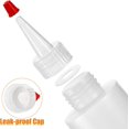 thumbnail image 3 of 30 Pack Small Plastic Squeeze Condiment Bottles with Red Tip Cap, 4 Ounce Squirt Bottle For Ketchup, BBQ, Sauces, Syrup, Condiments, Dressings, Arts and Crafts, 3 of 4