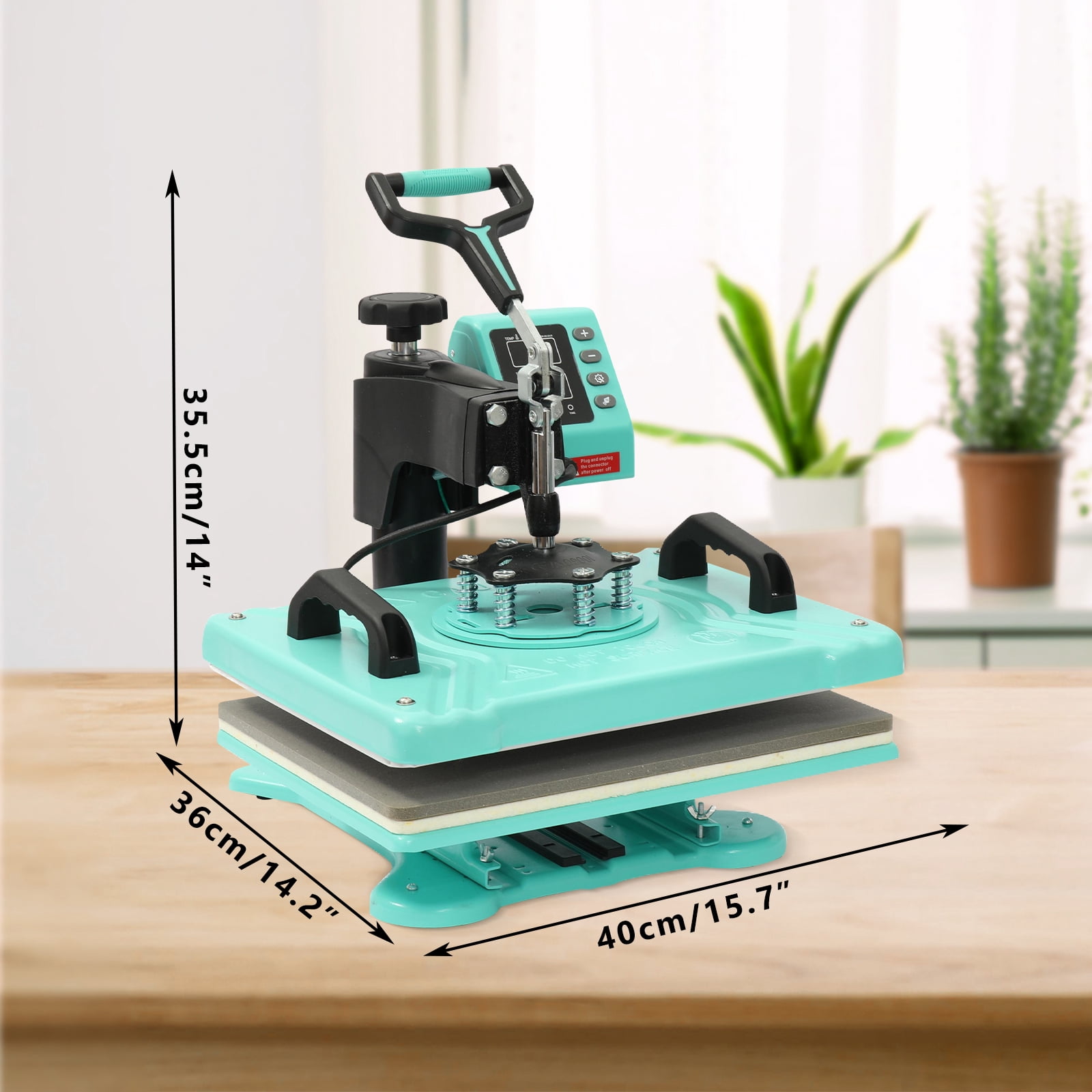 Yiwa 6-in-1 Sublimation Heat Press Machine, 12"x15"