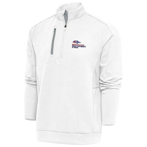Men's Antigua White MSU Denver Roadrunners Generation Quarter-Zip Pullover Top