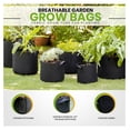 thumbnail image 6 of 12-Pack 7 Gallon Fabric Grow Bags, 300G Thickened Nonwoven Planters Pots, Aeration Fabric Pots with Handles, Nonwoven Fabric Bags Suitable for Vegetables Flowers Mushroom, 6 of 7