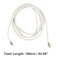thumbnail image 2 of Unique Bargains 1 Pc Adjustable Waist Belt Elegant Weaving Woven Rope Belt Women White, 2 of 5