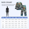 thumbnail image 3 of Bingfone Men's Pajama Set 2 Piece Loungewear PJs, Long Sleeve with Pajama Pants-Colorful Plant Turtle, 3 of 7