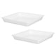 thumbnail image 4 of 2 platillos de plástico para plantas: bandeja cuadrada para recoger agua de 25 cm, base para macetas de balcón y jardín, apta para bonsáis y suculentas., 4 of 5