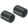 thumbnail image 1 of Unique Bargains UPVC Pipe Fitting 25mm Socket, 2 Pack Straight Coupling, Dark Grey, 1 of 5