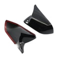 thumbnail image 3 of 1 par de cubiertas de espejo retrovisor para coche automotriz para  negro brillante kusrkot Tapas decorativas para espejos, 3 of 8