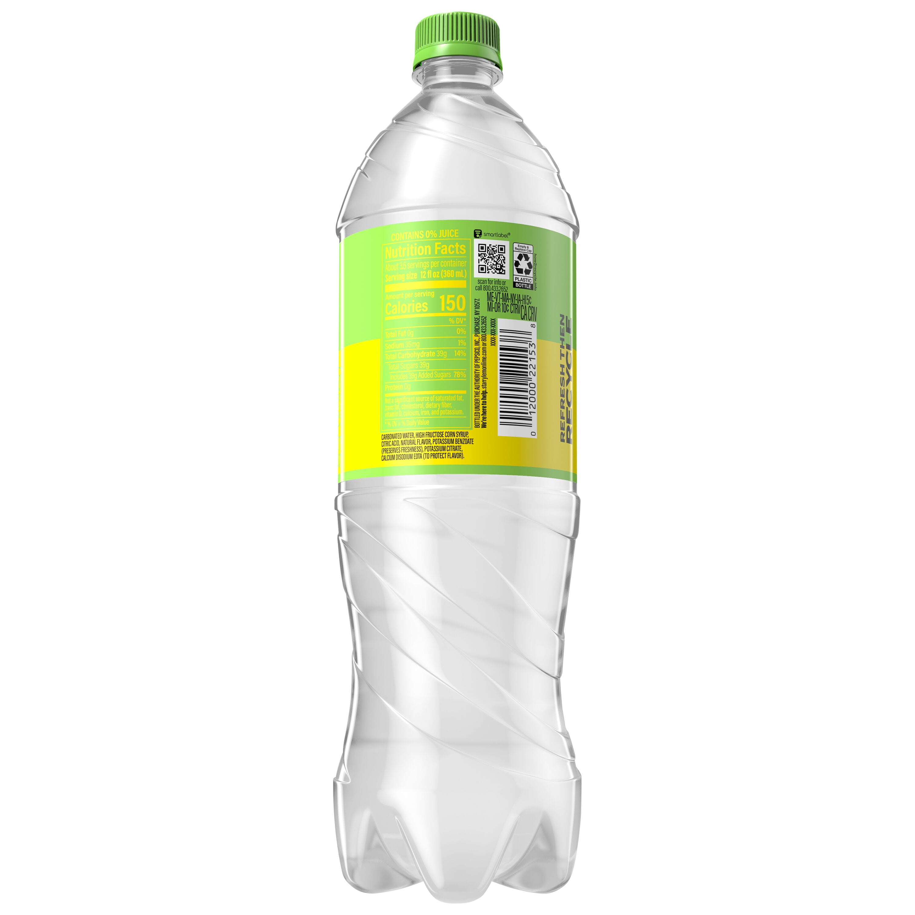 Starry Soda Lemon Lime, 1.25L Bottle
