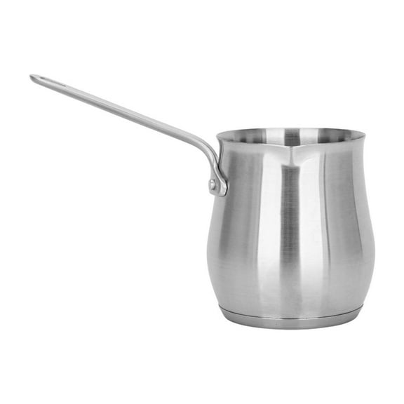 Stainless Steels Turkish Coffee Maker Large Capacity Heat Resistant Milk Warmer Coffee Pot for Pour Brewing on Gas Stove