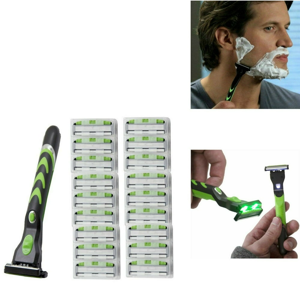 Micro Touch Men's Tough Blade Razor Shaver 18 Refill Cartridges