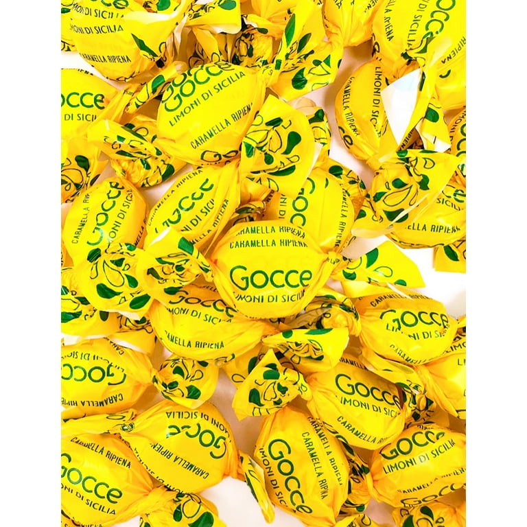 SweetGourmet Gocce Sicilian Lemon Filled Hard Candy, 2 Pounds