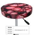 thumbnail image 4 of Fotbe pink butterfly Pattern Stool Covers Round,Waterproof Round Bar Stool Covers Bar Chair Covers Washable Stool Cushion Slipcover for 12-14 Inch Chair-14 inch, 4 of 7
