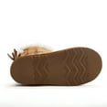 thumbnail image 5 of Weestep Girls Toddler Little Kid Warm Fur Winter Ankle Flat Snow Boot(10 Toddler, Bow Brown), 5 of 7