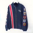 thumbnail image 2 of Chaqueta de carreras azul marino Reys Racing Lana Del 2024 con parche bordado conmemorativo LDR para hombre y mujer, 2 of 5