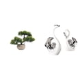 thumbnail image 1 of Colección De Bonsáis Artificiales, Plantas Artificiales, Macetas, Centros De Mesa, Figuras De Cisnes, Decoración Para Sala De Estar, Manualidades, Centro De Mesa Para Estantería, Regalo De, 1 of 8