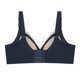 thumbnail image 2 of Women's Plus Size Bras Push Up Full Figure Back Close Wirefree Lace Bra Black D 42, 2 of 6