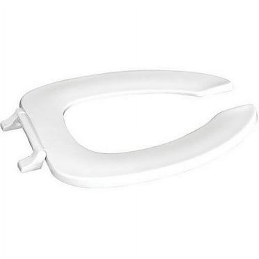 Centoco Heavy Duty Commercial Toilet Seat | Elongated Open Front With Cover & Stainless Steel Hinges