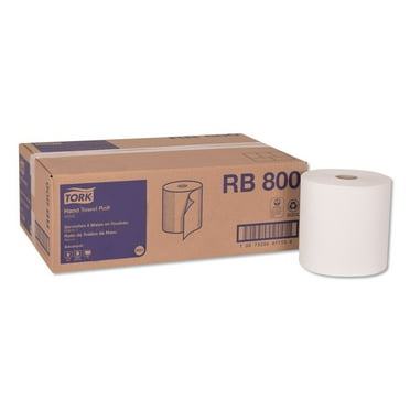 Tork RB800 Advanced 7.88 in. x 800 ft. 1-Ply Hardwound Roll Towel - White (6/Carton)