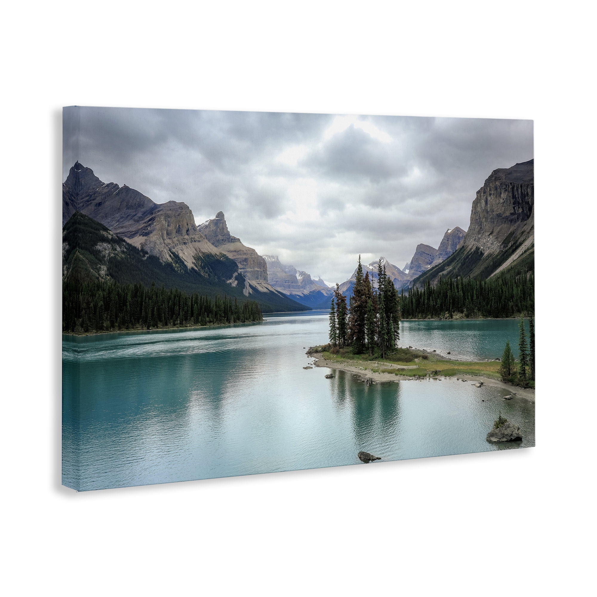 Stupell Industries Peninsula Vast Lake View Landscape & Nature Photography Wrapped Canvas Art Print Wall Art, 24 x 16