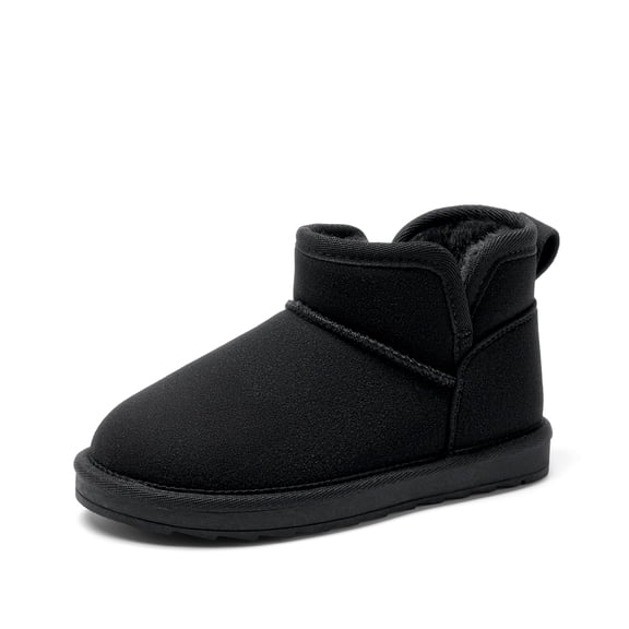 DREAM PAIRS Kids' Winter Ankle Boots, Girls' Boys' Warm Faux Suede Short Boots with Cozy Lining, Anti-Slip Outsole