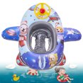 thumbnail image 4 of Anillos Piscina Btafrte inflable Dibujos Animados para bebé con volante Pequeños planeta panda, 4 of 9
