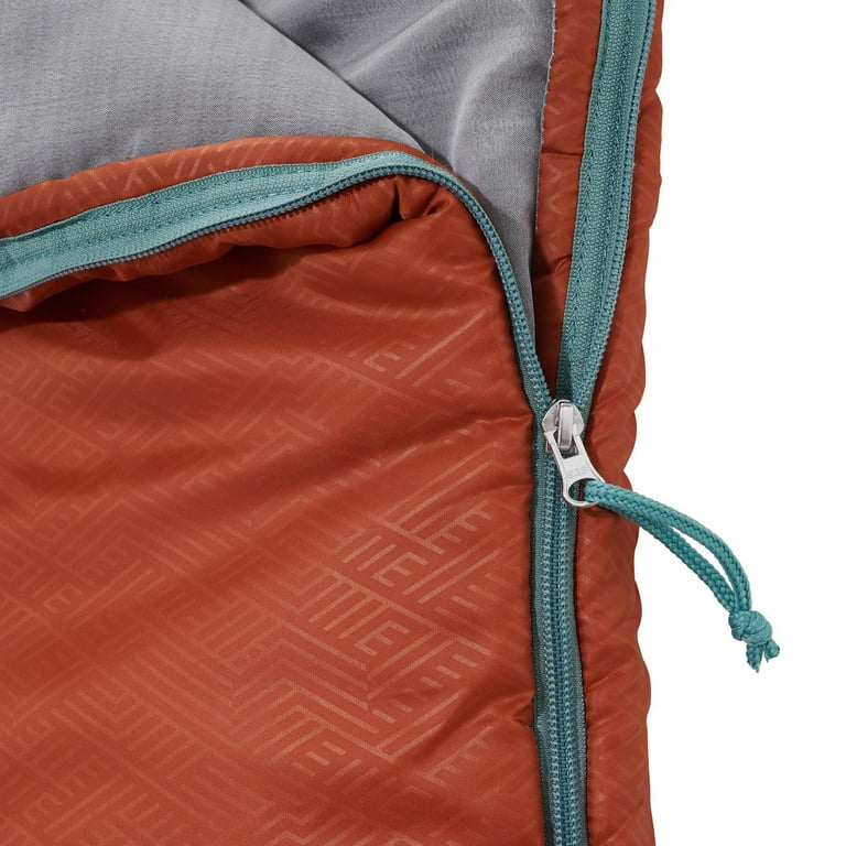 Decathlon Quechua 50F Camping Sleeping Bag Orange Walmart
