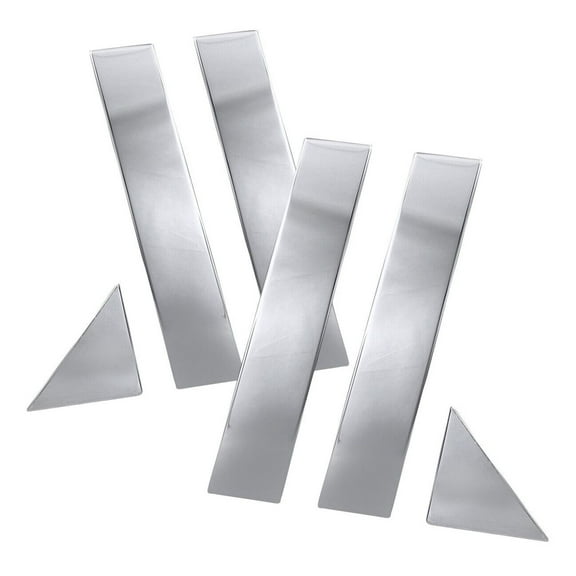 KAIHUIXING Trim Covers Chrome Door Pillar Posts Kit 6pc Heavy Duty ABS Plastic Left Right Front Rear for Chrysler 300 2005-2010 6pc Adhesive-Attachment Method Polished DRP-300C05C