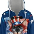thumbnail image 4 of Patriotic Sphynx Celebrates 4th of July All Over Print 3D Hooded Duffle Toggle Coat Cat Lover Kitten Owner Gifts Idea - 02009, 4 of 6