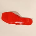 thumbnail image 5 of Willtoo Jelly Shoes Sandals for Women Kitten Heel Clear Thong Sandals Square Open Toe Flip Flops Slip On Casual Slide Shoes for Summer Beach, 5 of 7