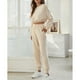 thumbnail image 1 of Traje Deportivo Para Mujer, Kit De Chándal De Manga Larga Con División Superior E Inferior De Cintura Alta Para Uso Diario Para Mujer ANGGREK Albaricoque XL, 1 of 6