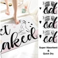 thumbnail image 2 of Get Naked Bath Mat Cute Bathroom Rugs Pink Bath Mat for Bathroom Decor Funny Bath Mat Non-Slip Thick Microfiber Bath Rug Machine Washable 32 x 20 Inch, Multicolor, 2 of 6