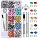 thumbnail image 1 of Kit de ojales, 500 juegos de ojales de 5 mm, ojales de metal, kit de ojales de 10 colores con 3 herramientas de ajuste de ojales para zapatos, ropa, bolso, lienzo, bricolaje - Estilo C Kuyhfg Bienvenido a Kuyhfg, 1 of 5