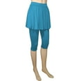thumbnail image 3 of Women's Skirted Leggings - Flared Hem, 7/8 Length, Stretchy Fabric, Versatile for Gym/Casual, 3 of 3