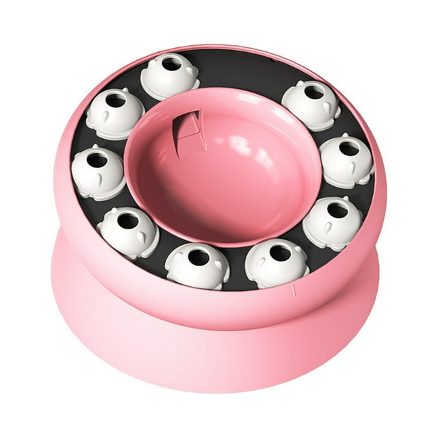 ERK 1Pcs Interactive Cat Slow Feeder Bowl With Automatic Food Dispenser Puzzle For Indoor Cats