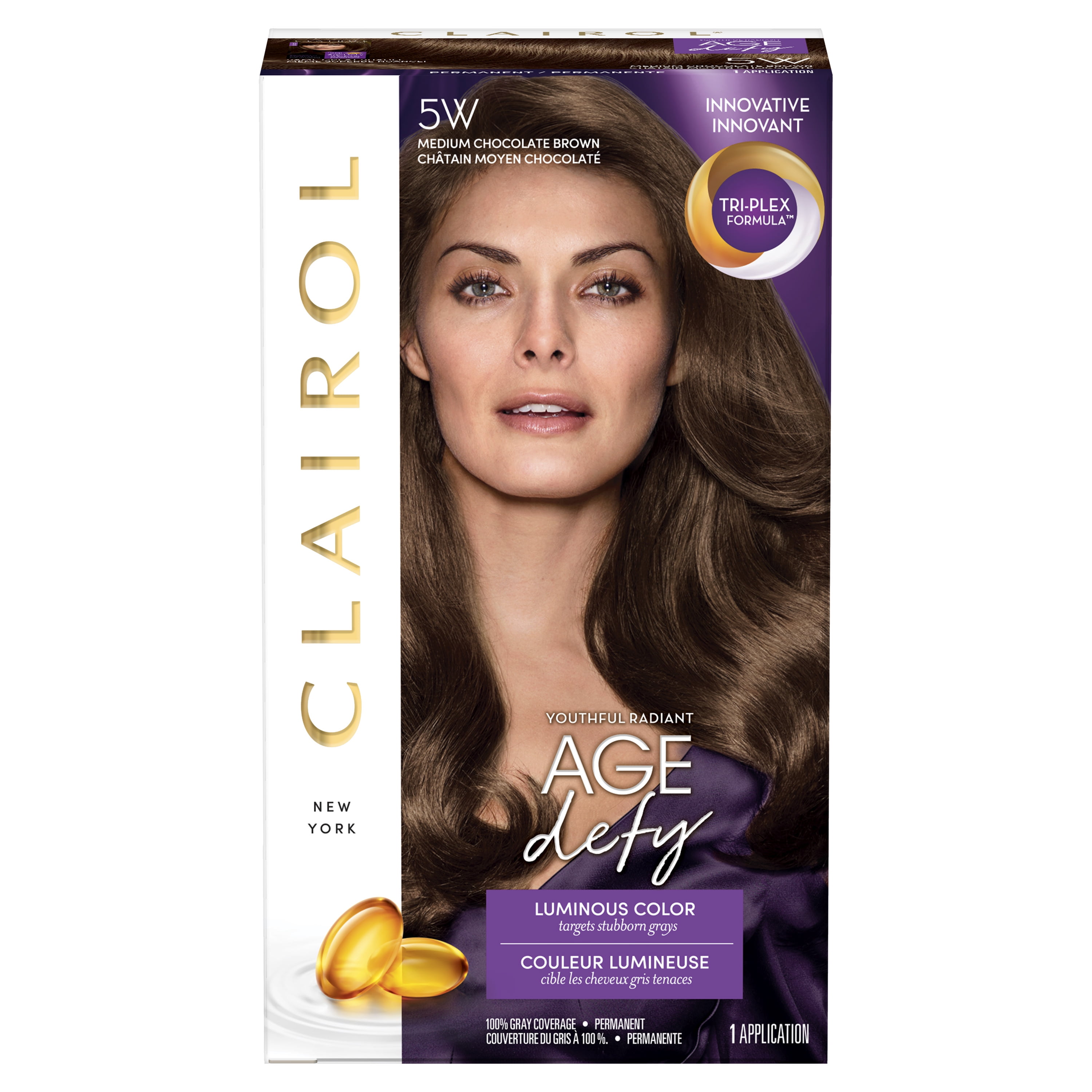 Clairol Age Defy Expert Collection Hair Color 5w Medium Chocolate