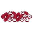 thumbnail image 1 of 20pcs 24L Fabric Cloth Covered Button 15mm Round Metal Shank Sewing Buttons for Suits Blouses Sweaters, Red, 1 of 5