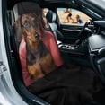 thumbnail image 2 of XYZCANDO Dachshund Car Seat Cover Towel Non Slip Backing Sweatproof Cushion Protector Removable Automotive Accessories with Storage Bag Universal Fit for Cars SUV Sedans, 2 of 7