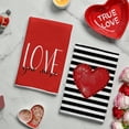 thumbnail image 6 of Sm:)e Buffalo Plaid Gnome Heart Truck Valentine Kitchen Dish Towels Set of 4, 18 x 26 Inch, 6 of 6