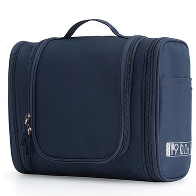 WRKEKC Portable Hook Toiletry Bag with Three-open Design,Large Capacity Cosmetic Bag,Made of Cloth,Waterproof Fabric,Stylish & Simplicity Design