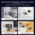 thumbnail image 3 of Bangben Magnetic Car Phone Mount, MagSafe Compatible with Adapter Ring,  360° Adjustable Angles Car Holder for Cell Phones, Black, 3 of 9