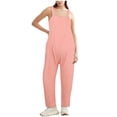 thumbnail image 1 of HBFAGFB Combinaison Femme Mode Décontractée Salopette Ample Rose Taille TTG, 1 of 4