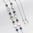 thumbnail image 4 of Natural Shell & Crystal Glasses Chain - Dual-Use as Mask Lanyard/Necklace, 75cm High-Quality Steel, Elegant & Practical Eyewear Accessory for Canadians, 4 of 8