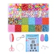 thumbnail image 3 of Abbracc Plastic Beads Loose with Scissors Eye Square Beads Letter Beads for Jewelry B, 3 of 9
