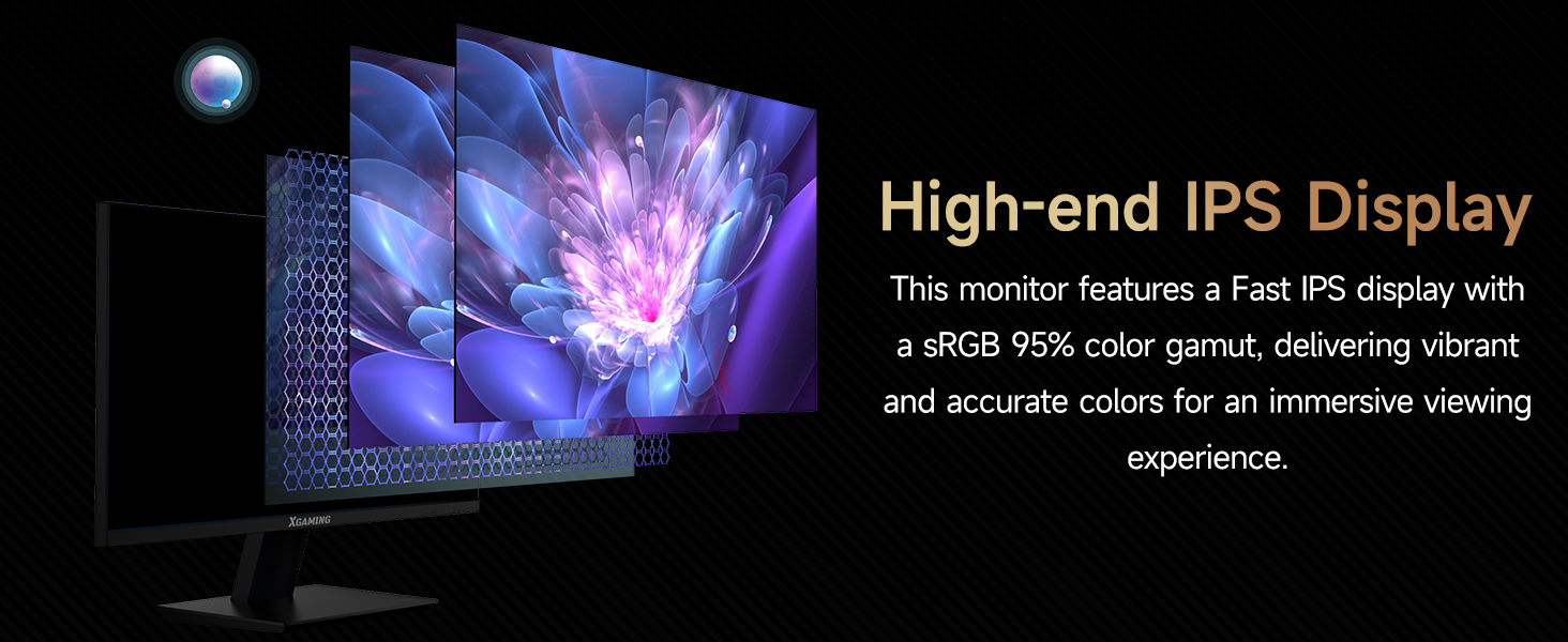 Memzuoix TMDTMD24S1 Ultra-thin 24inch 100Hz Computer Monitor, FHD 1080P LCD