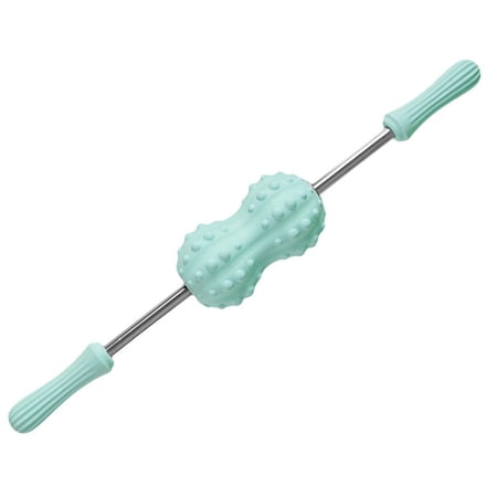 Massage Roller Stick Body Massager Back Roller with Double Ball Design for Men and Women Runners Legs and Arms