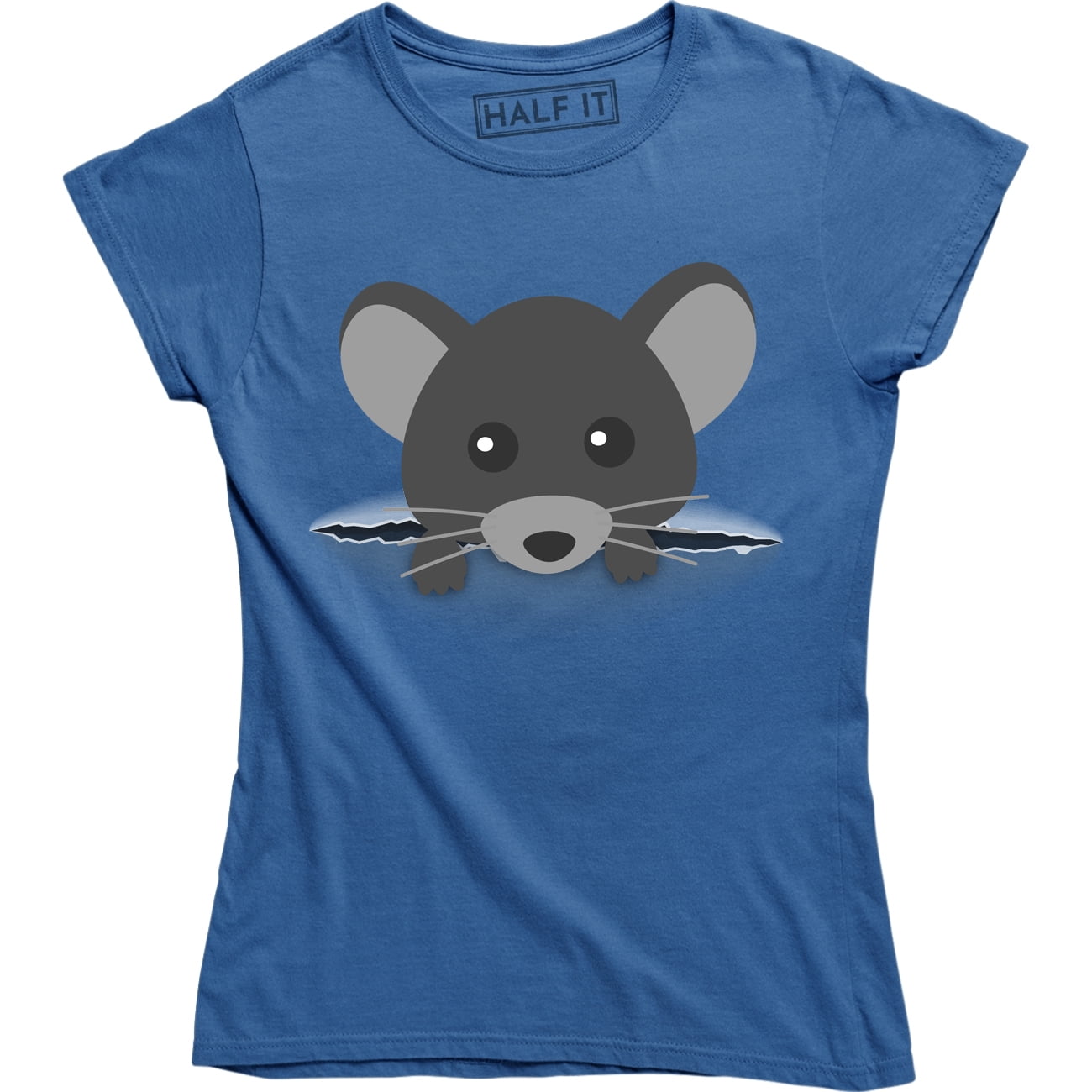 Men's Cute Mouse Rats Mice Pattern Pet Lovers Printed V-Neck T-Shirt