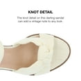 thumbnail image 3 of Journee Collection Womens Garner Knit Inset Platform Block Heel Sandals, 3 of 6