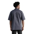 thumbnail image 6 of Chef Works Men's Volnay Chef Coat, Charcoal Poly Cotton Chef Jacket with Thermometer Pocket, Medium, 6 of 6