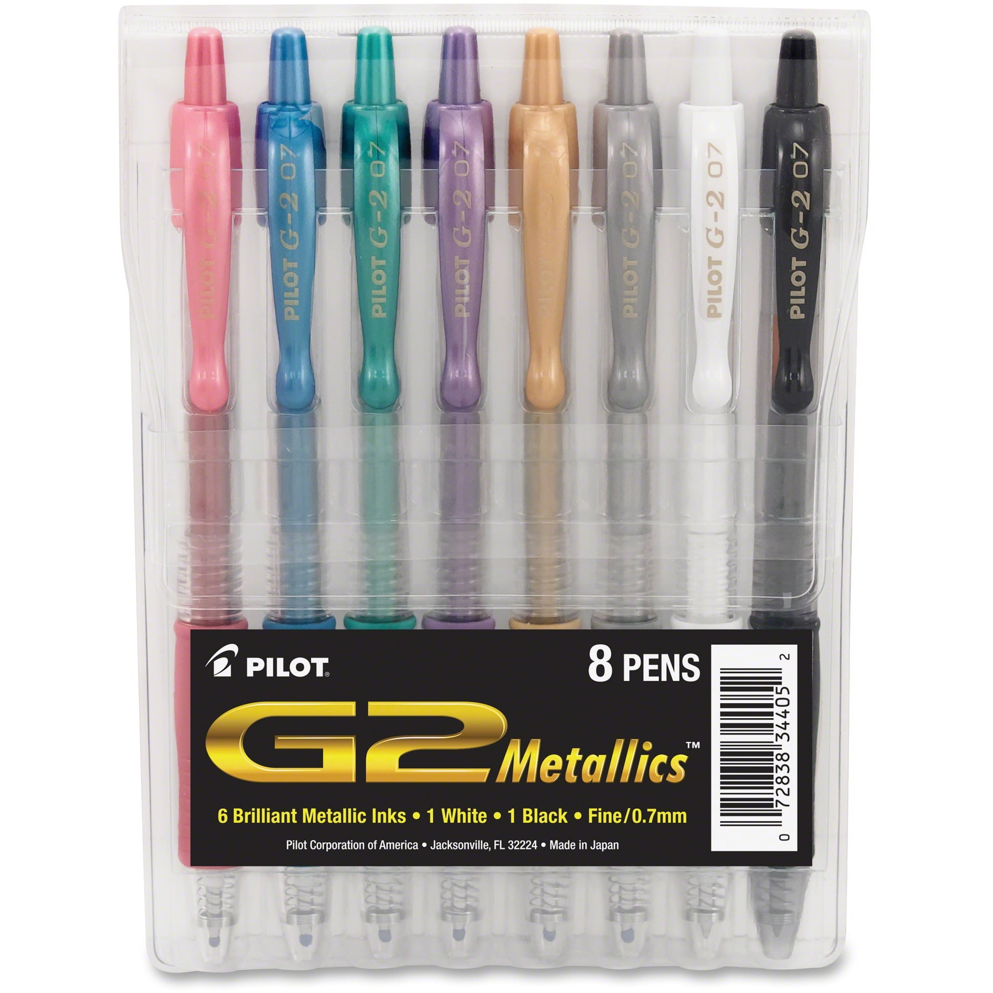 2 Pack of 8 PILOT G2 Premium Refillable /& Retractable Rolling Ball Gel Pens Assorted Color Inks, 31128 Fine Point