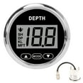 thumbnail image 3 of 52mm/2in Marine Depth Gauge Rang 100m/110yd Easy To Iinstall, Equipped With Alarm Performance, For Yachts, Small And Medium-Sized Boats, Fishing Boats, 3 of 8